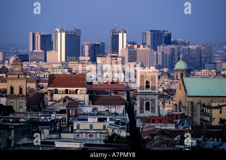L'Italia, Campania, Napoli, vista del centro Foto Stock