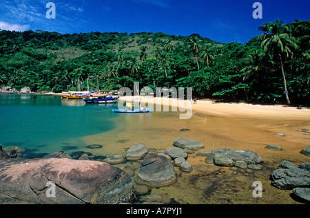 Il Brasile, Stato di Rio de Janeiro, Costa Verde, Ilha Grande, isola situata a 1 ore di barca di Angra dos Reis Foto Stock