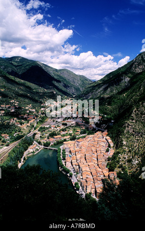 Francia, Alpes Maritimes, Vallée de la Roya e Breil sur roya Foto Stock