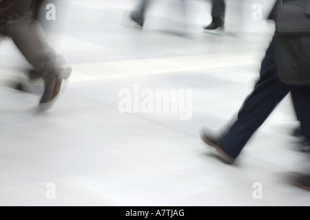 Pendolari sfocato Foto Stock