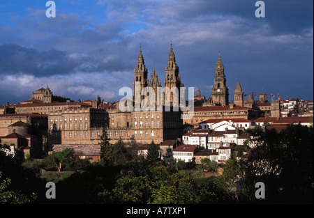 Spagna Galizia, Santiago de Compostela, panoramica Foto Stock