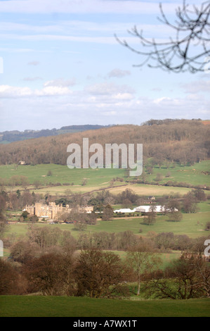 Il Castello di Sudeley durante PREPERATIONS PER LE NOZZE DI attrice Elizabeth Hurley per l imprenditore ARUN NAYAR Foto Stock