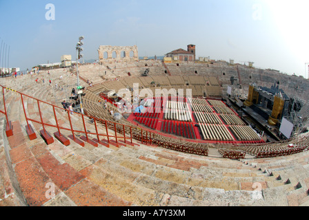 L'Italia, Verona, Arena, completata nel 30Ad  Foto Stock