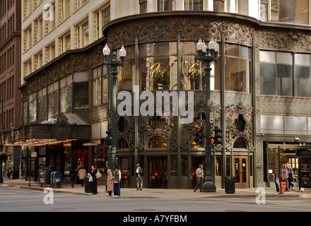 Carson Pirie Scott archivia lo stato Street Chicago Foto Stock