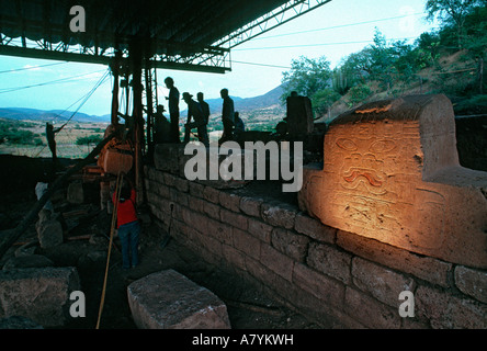 Olmec, antiche culture, Americhe, Teopantecuanitlan, Messico. Foto Stock