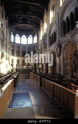 Londra Smithfield interno di San Bartolomeo la grande chiesa Foto Stock