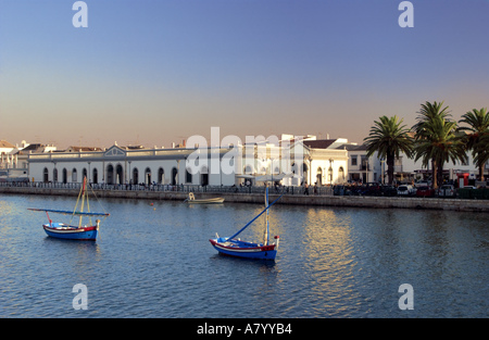 Tavira, il mercato vecchio edificio, Algarve, PORTOGALLO Foto Stock