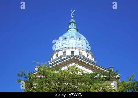 Nord America, USA, Kansas, Topeka. State Capitol Building. Foto Stock