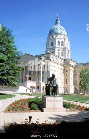 Nord America, USA, Kansas, Topeka. State Capitol Building. Foto Stock