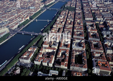Francia, Rhône (69), Lyon (vista aerea) della prefettura distretto Foto Stock