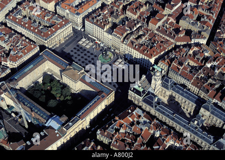 Francia, Rhône (69), Lyon (vista aerea) della Place des Terreaux Foto Stock