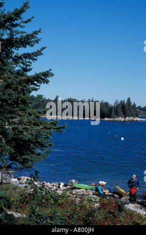 Southport, ME fotografare sull isola di bruciato in Midcoast Maine. Boothbay Harbor. (MR) Foto Stock