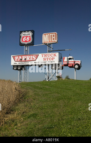 Stati Uniti d'America, Missouri, Faucett, Autostrada mi, 29 Arresto carrello segno Foto Stock