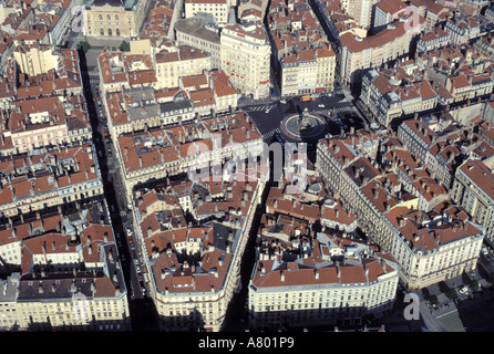Francia, Rhône (69), Lione, Giacobini quadrato (vista aerea) Foto Stock