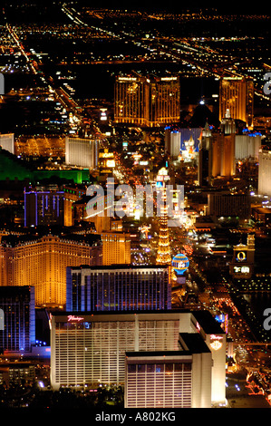 Las Vegas vista aerea presi da un blimp Foto Stock