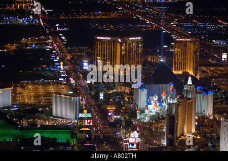 Las Vegas vista aerea presi da un blimp Foto Stock