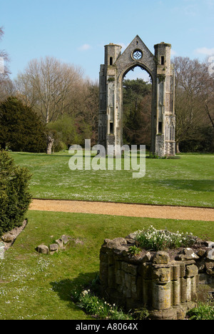 Le rovine di Walsingham Abbey e antico priorato motivi, Little Walsingham, North Norfolk, Inghilterra 2007. Foto Stock