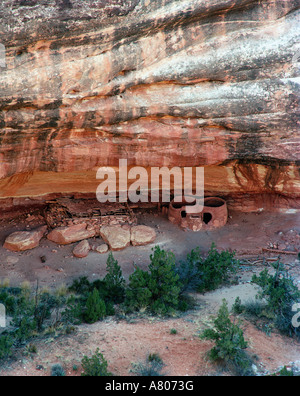 Stati Uniti d'America, Utah, ponti naturali monumento nazionale. Horsecollar rovina sito. Foto Stock