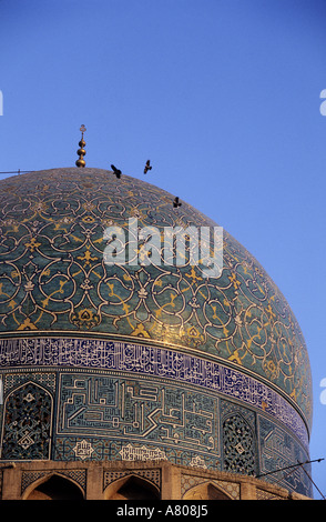 Iran, Esfahan, la cupola della moschea Lotfollah (l Imam Square) Foto Stock