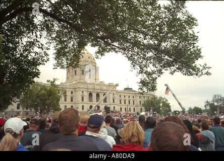 Capitale dello Stato del Minnesota ricorda il servizio memoriale per le vittime dell'11 settembre 2001 gli attentati suicidi. St Paul Minnesota MN USA Foto Stock