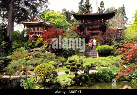 Gli Stati Uniti, California, San Francisco Golden Gate Park, il giardino giapponese Foto Stock