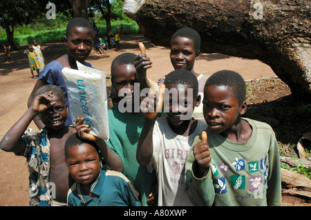 I bambini provenienti dalla scuola Foto Stock