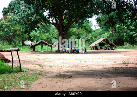 Scuola nel sud Sudan Foto Stock