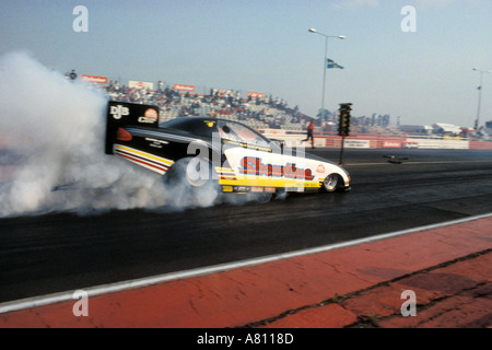 Funny auto a santa pod dragstrip Inghilterra Foto Stock