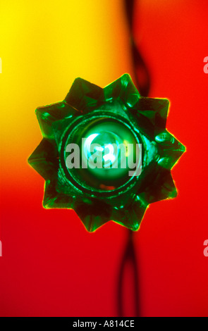 In prossimità di una fata verde luce Foto Stock