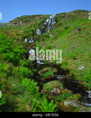 Cascata Portree Isola di Skye Highlands della Scozia Foto Stock
