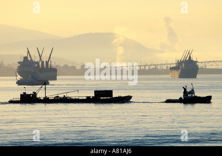 Canada, British-Columbia, il porto di Vancouver Foto Stock