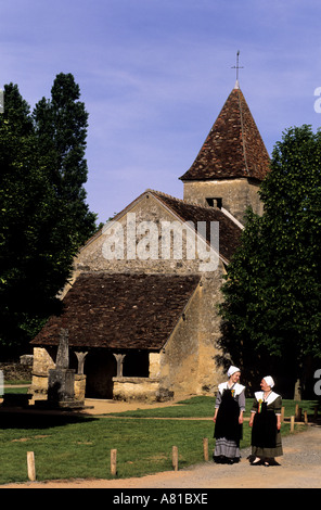 Francia, Indre, George Sand's Berry, Nohant, Sainte Anne chiesa Foto Stock