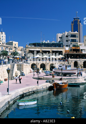 Spinola Bay, St Julians, Malta Foto Stock