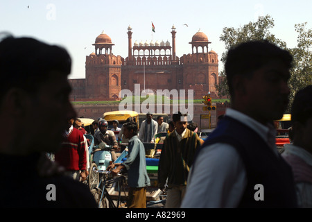 Il Forte rosso a Delhi in India Foto Stock