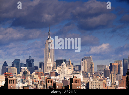 Empire State Building di New York City, Stati Uniti d'America Foto Stock