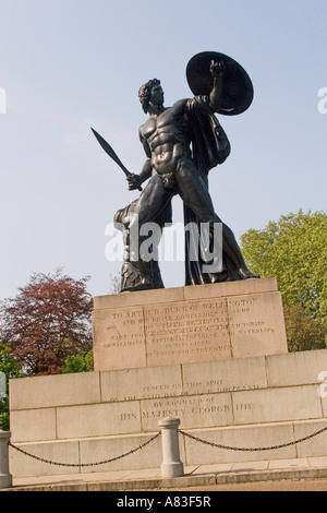 Wellington Monument in Hyde Park Londra GB UK Foto Stock