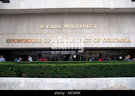 Tribunale del Distretto di Columbia a Washington DC Foto Stock