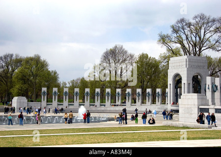 La Nazionale il Memoriale della Seconda Guerra Mondiale a Washington D C Foto Stock