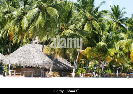 Il paradise Bangaram Island giace come una lacrima esotici in incredibilmente mare colorato intorno alle isole delle Laccadive,l'India Foto Stock