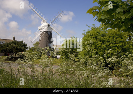 Stow Windmill Paston Norfolk può Foto Stock