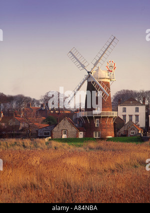 I canneti e paludi a Cley accanto il mare Norfolk England Regno Unito Foto Stock