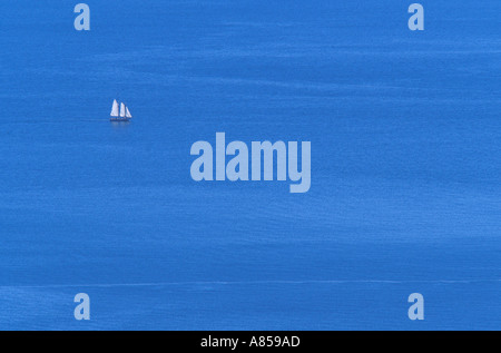 Schooner in Penobscot Bay Maine Foto Stock