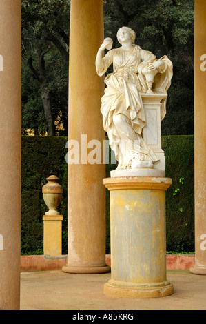 Barcellona Labirinto di Horta Barcellona Catalonia Spagna Foto Stock