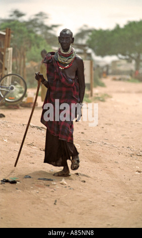 Lokichogio o Loki è a 30 km dal confine con il sud Sudan in Turkana District, a nord-ovest del Kenya. Foto Stock