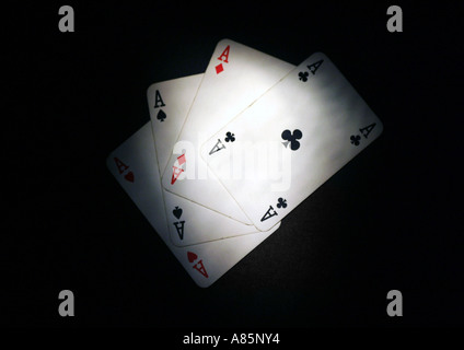 Carte da Gioco ventola Foto Stock