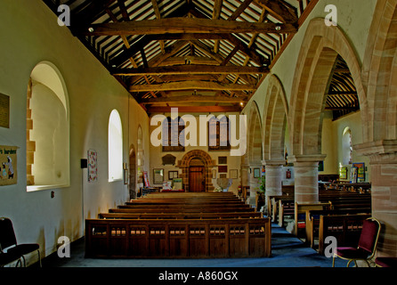 Interno, Chiesa di Santa Maria Maddalena, Broughton-in-Furness. Parco Nazionale del Distretto dei Laghi, Cumbria, Inghilterra, Regno Unito, Europa. Foto Stock