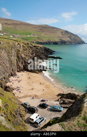 Coumeenoule Strand a Slea testa sulla penisola di Dingle presso la costa occidentale dell' Irlanda Foto Stock