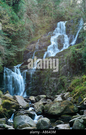 Cascata Torc al Parco Nazionale di Killarney nella Contea di Kerry in Irlanda occidentale Foto Stock