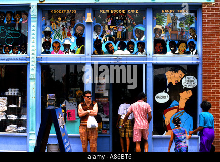 Usa Stati Uniti Tennessee musica Beale Street Memphis blues Club Foto Stock