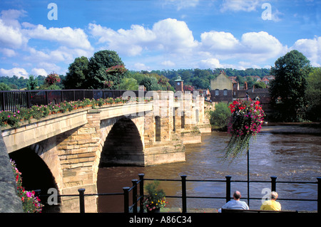 Ponte sul fiume Severn Bridgnorth Shropshire Foto Stock